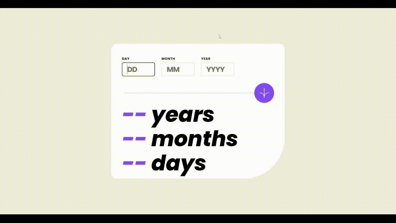 Age Calculator App Main
