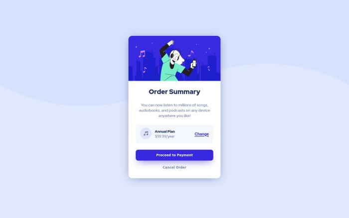 Order Summary Component